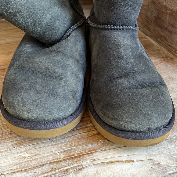 🤍 UGG Australia Bailey Button Boot navy blue shearling size 6 - Picture 6 of 10